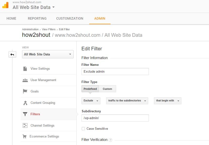 Administrador do Google Analytics WordPress