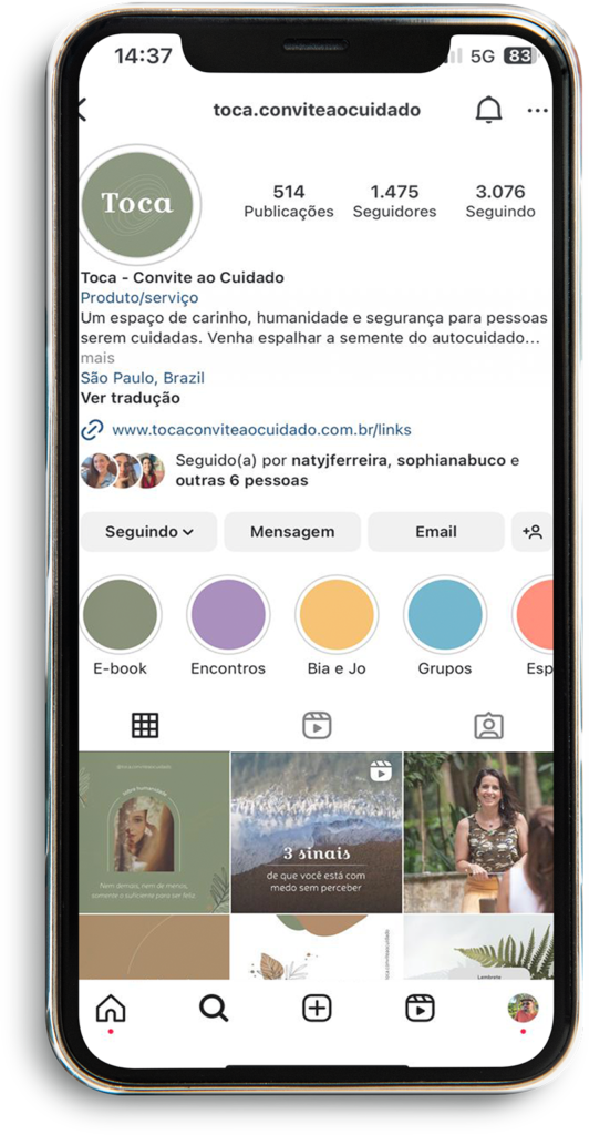 Mockup de Celular Redes Sociais 0001 SM TOCA Offweb Gerenciamento de Instagram