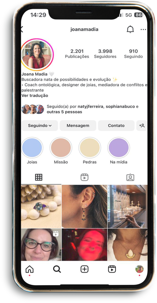 Mockup de Celular Redes Sociais 0003 SM JOANAMADIA Offweb Gerenciamento de Instagram