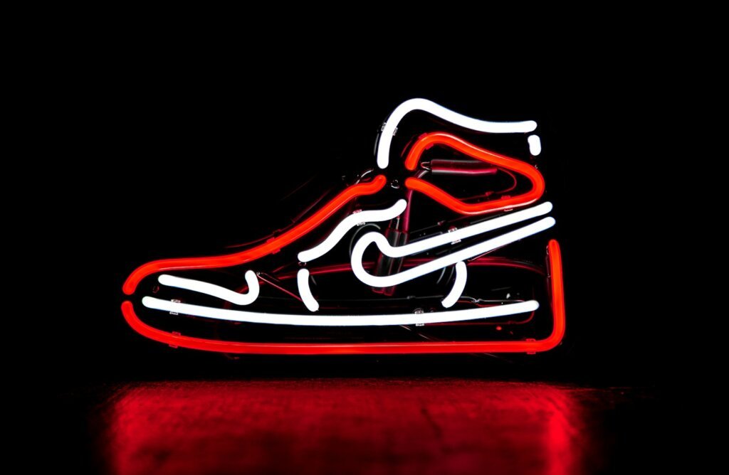 Logo da Nike em Neon