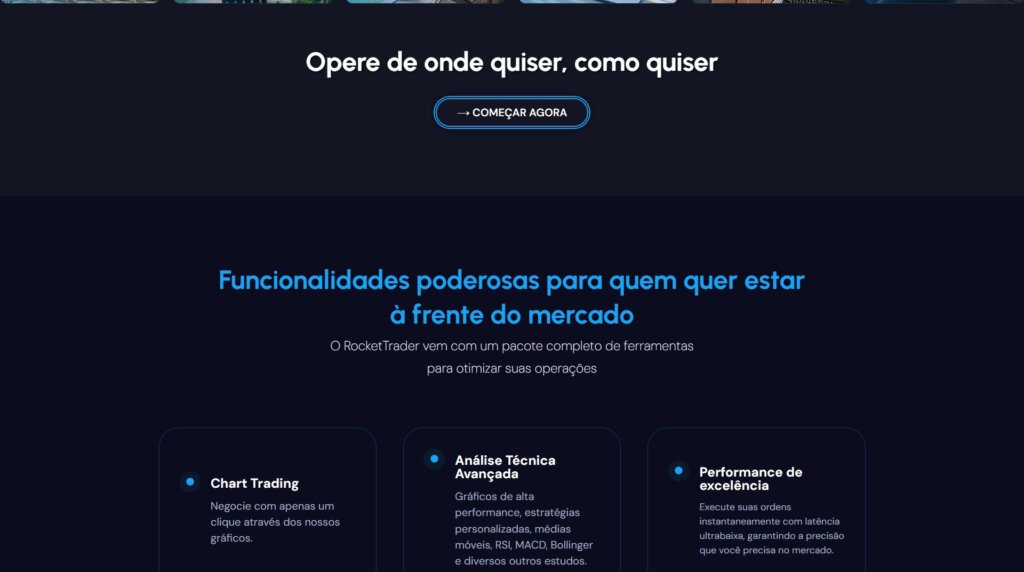 Slices Prints 03 Portfolio Modernização de site WordPress - Site RcoketTrader