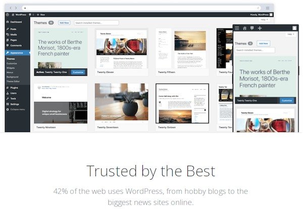 WordPress alimenta 42% dos sites em todo o mundo